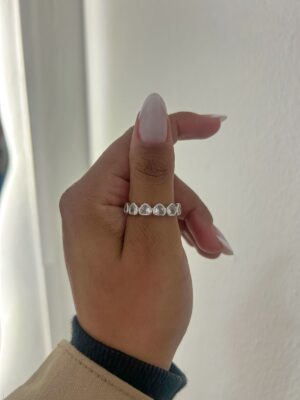 Anel Cristal Coração