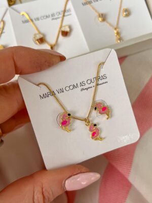 Conjunto infantil flamingo