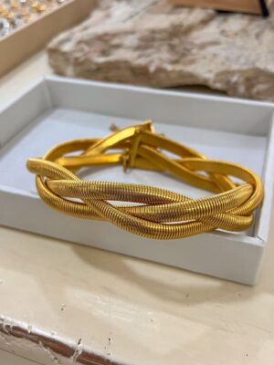 Choker malha trançado