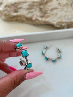 Argola com quadrados