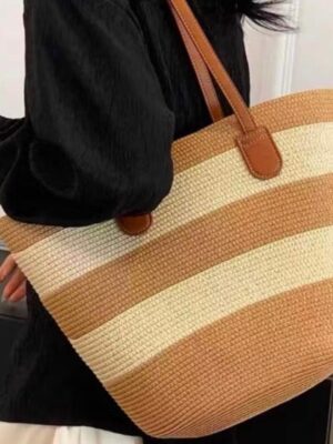 Bolsa palha listrada