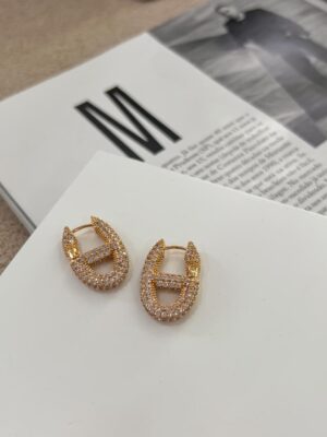 Brinco lacre cravejado