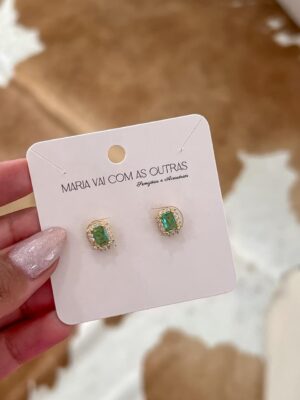 Brinco stud verde