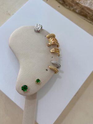 Brinco dupla verde