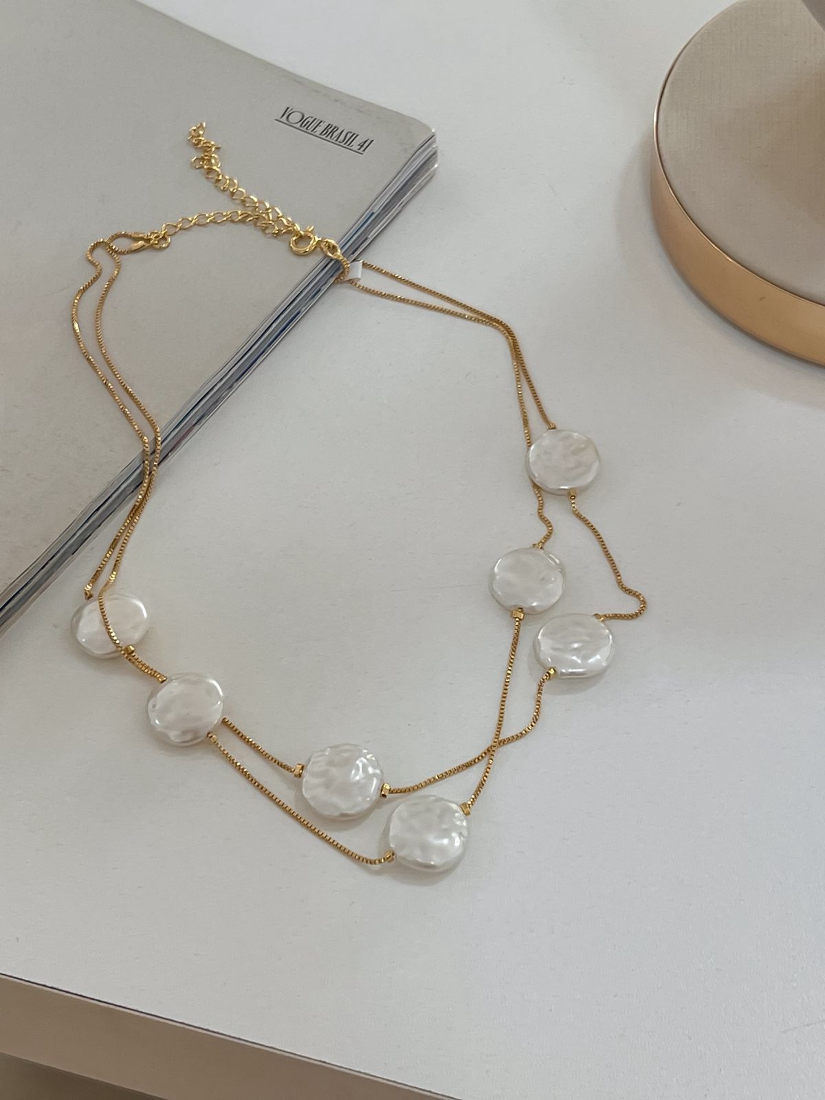 Choker Pérola Shell