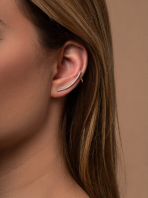 Ear Cuff Zircônia
