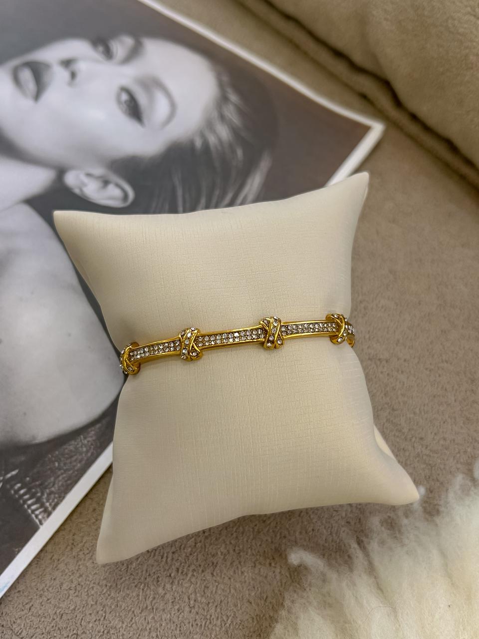 Bracelete X Cristal